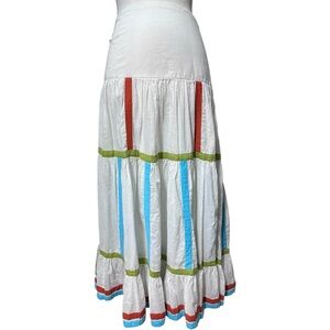 Colorful Striped Maxi Skirt